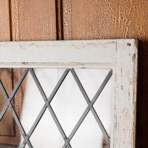 #54684 25x19 Antique Leaded Glass Window Sash image 7