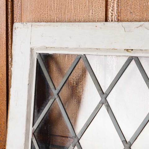 #54684 25x19 Antique Leaded Glass Window Sash image 8
