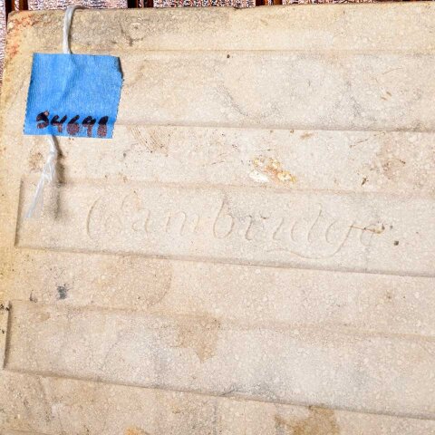 #54698 6" Antique Cambridge Encaustic Fireplace Tile image 6