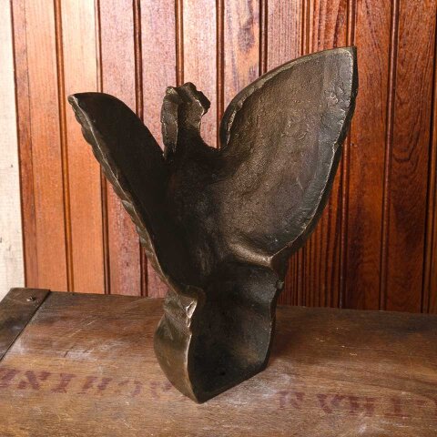 #54699 8" Antique Cast Iron Bald Eagle Ornament image 5