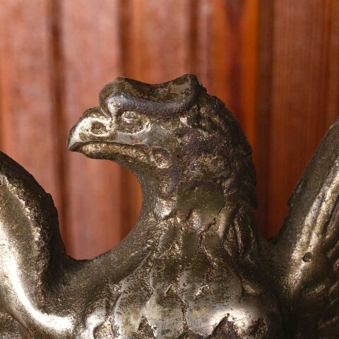 #54699 8" Antique Cast Iron Bald Eagle Ornament image 7