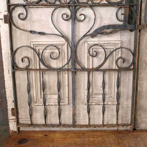 #54711 45x35 Antique Wrought Iron Garden Gate image 3