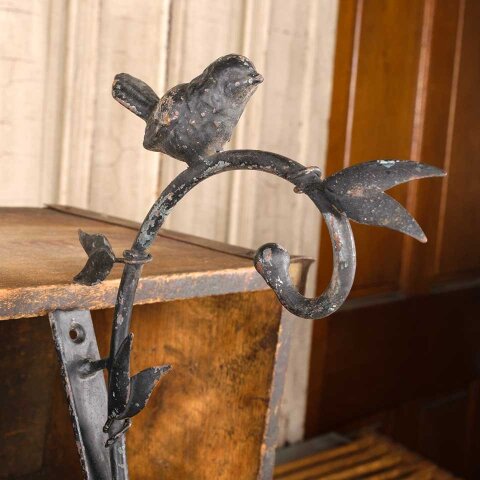 #54712 Wrought Iron Wall Mount Bird Plant Hook image 4
