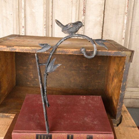 #54712 Wrought Iron Wall Mount Bird Plant Hook image 6