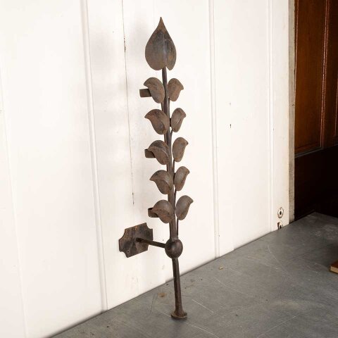 Floral Metal Candle Holder Wall Sconce