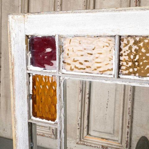 #54782 20x24 Antique Colored Glass Window Sash image 8