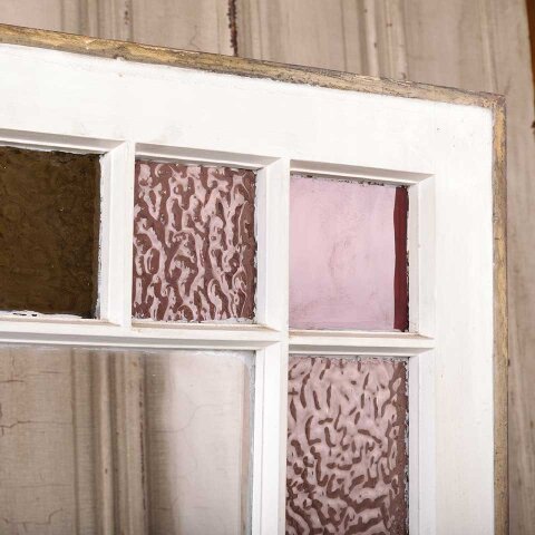 #54783 24x27 Antique Colored Glass Window Sash image 3