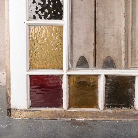 #54783 24x27 Antique Colored Glass Window Sash image 4