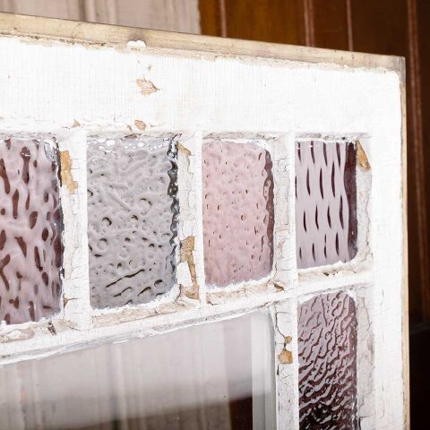 #54783 24x27 Antique Colored Glass Window Sash image 8