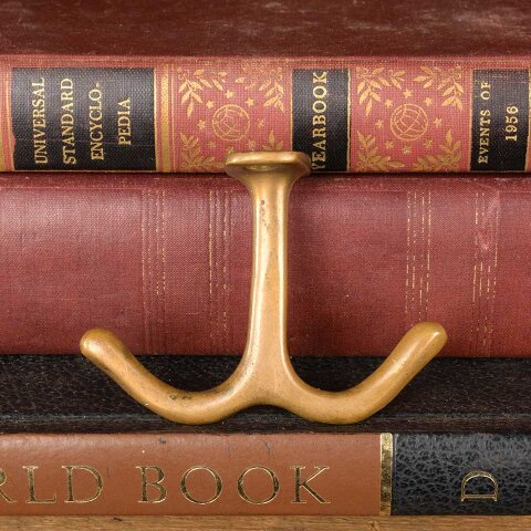 #54792 Antique Brass Under Mount Coat Hook image 2