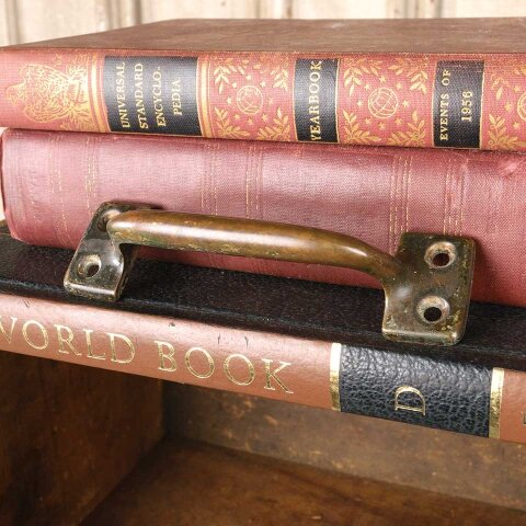 5" Antique Brass Window Sash Lift Handle