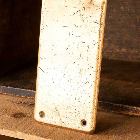 #54801 4x14 Vintage Brass Door Push Plate Hardware image 4
