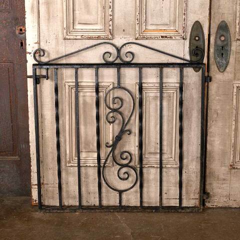 #54809 34x34 Antique Wrought Iron Garden Gate image 6