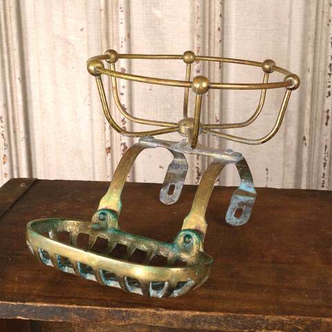 #54811 Antique Brass Clawfoot Bathtub Soap Holder image 2