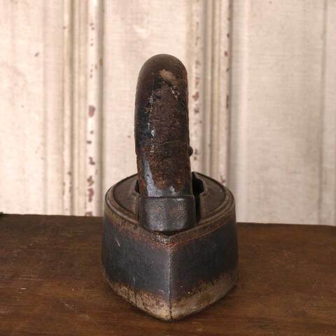 #54813 Antique Cast Iron & Wood Sad Iron image 3