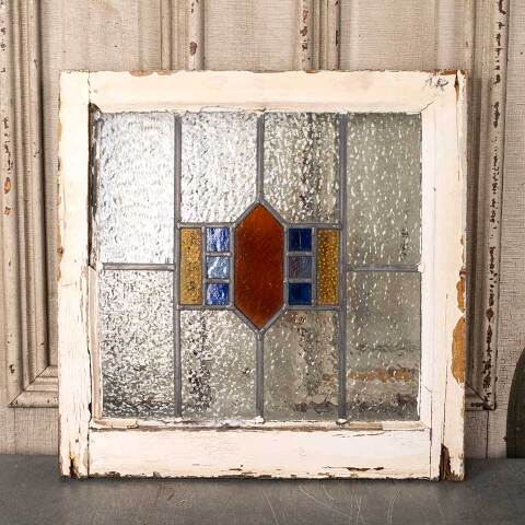 #54817 19x19 Antique Leaded Stained Glass Window image 6