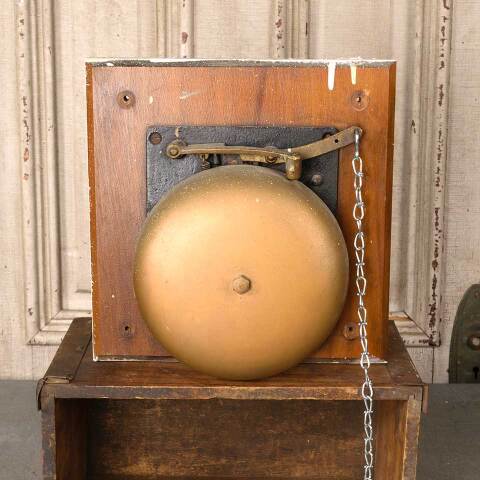 #54836 Salvaged Antique Wall Mount School Bell image 2