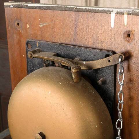#54836 Salvaged Antique Wall Mount School Bell image 3