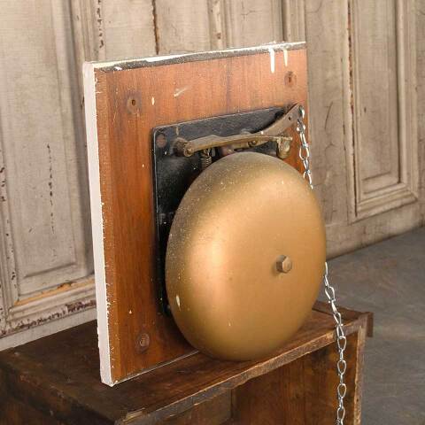 #54836 Salvaged Antique Wall Mount School Bell image 6