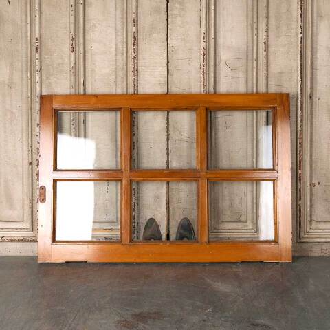 #54852 36x24 Antique 6 Lite Wood Transom Window image 4