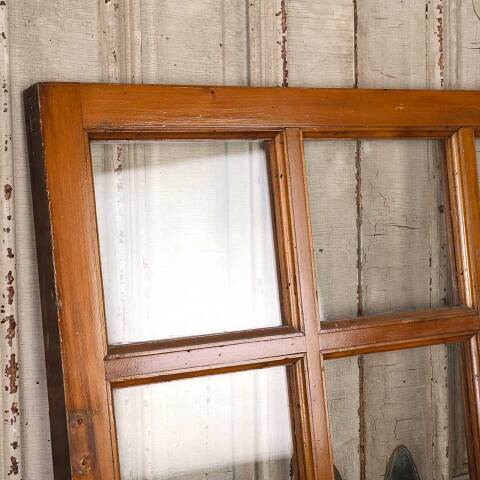 #54852 36x24 Antique 6 Lite Wood Transom Window image 5