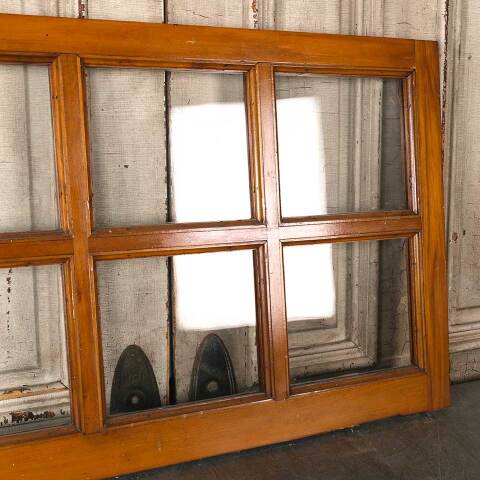 #54852 36x24 Antique 6 Lite Wood Transom Window image 6