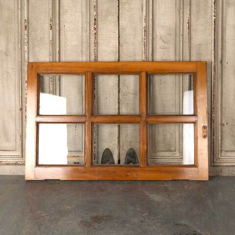 #54855 36x24 Antique 6 Lite Wood Transom Window image 4