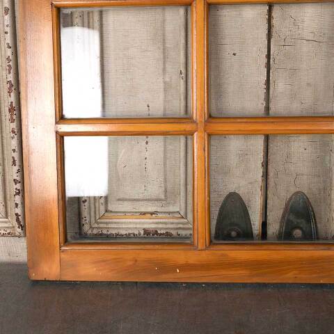 #54856 36x22 Antique 6 Lite Wood Transom Window image 3