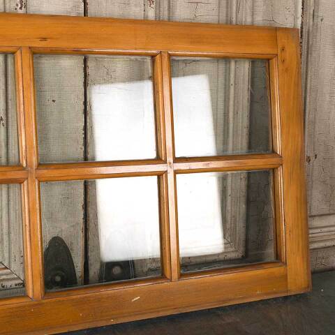 #54858 36x22 Antique 6 Lite Wood Transom Window image 3