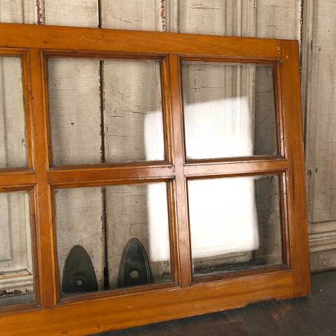 #54859 36x22 Antique 6 Lite Wood Transom Window image 6