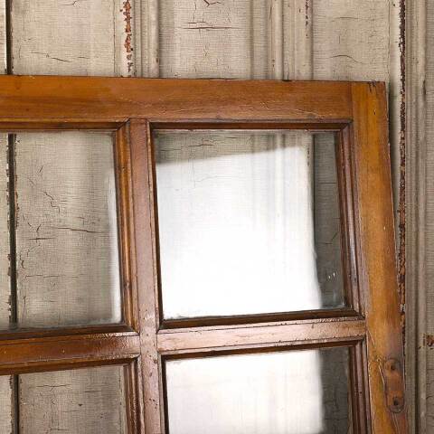 #54860 36x24 Antique 6 Lite Wood Transom Window image 6