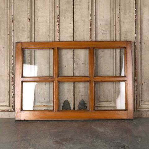 #54862 36x24 Antique 6 Lite Wood Transom Window image 4