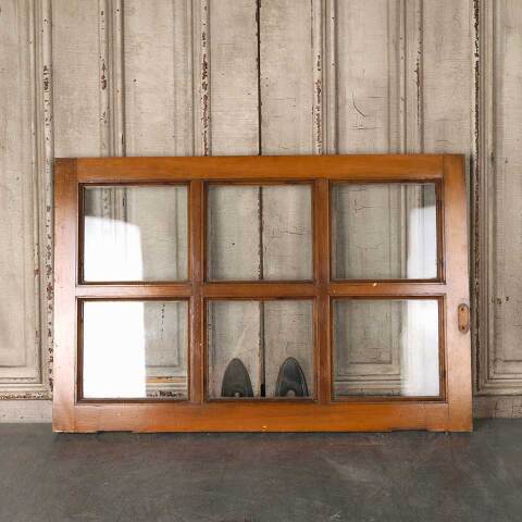 #54863 36x24 Antique 6 Lite Wood Transom Window image 4