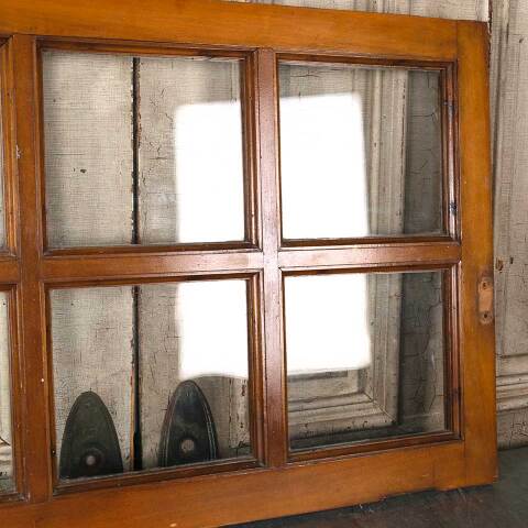 #54863 36x24 Antique 6 Lite Wood Transom Window image 6