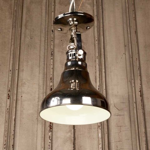 Modern Polished Nickel Pendant Light Fixture