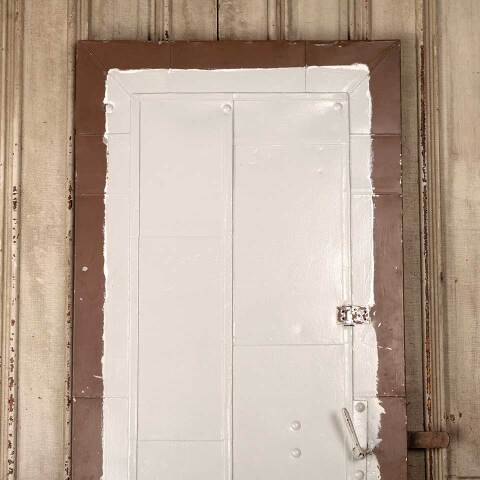 #54876 30x79 Antique Industrial Fireproof Fire Door image 2
