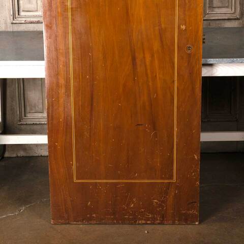 #54877 30x81 Antique Interior Slab Door w/ Inlay image 3