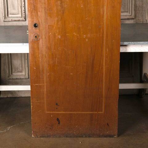#54877 30x81 Antique Interior Slab Door w/ Inlay image 7