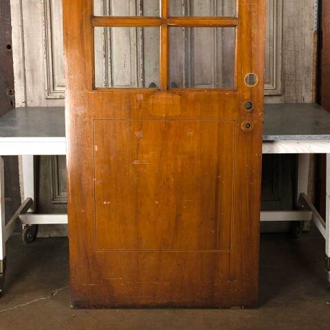 #54879 36x83 Antique 6 Lite Wood Classroom Door image 3