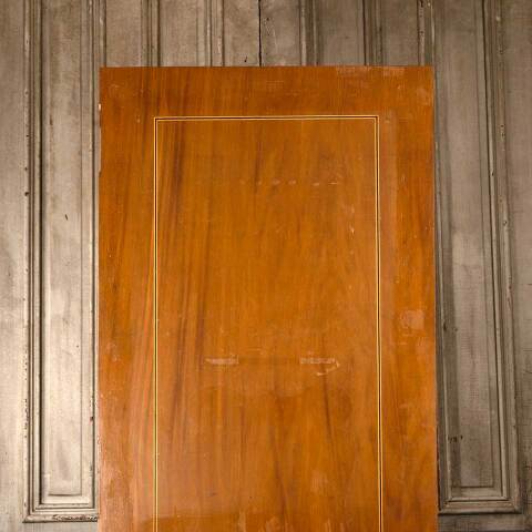 #54882 30x81 Antique Interior Slab Door w/ Inlay image 6
