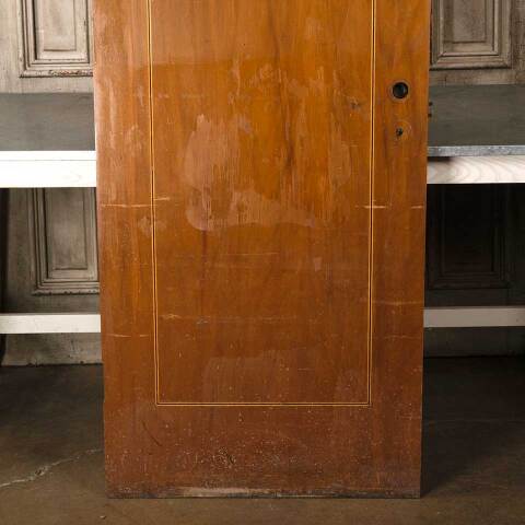 #54882 30x81 Antique Interior Slab Door w/ Inlay image 7