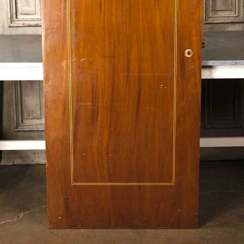 #54883 30x81 Antique Interior Slab Door w/ Inlay image 3
