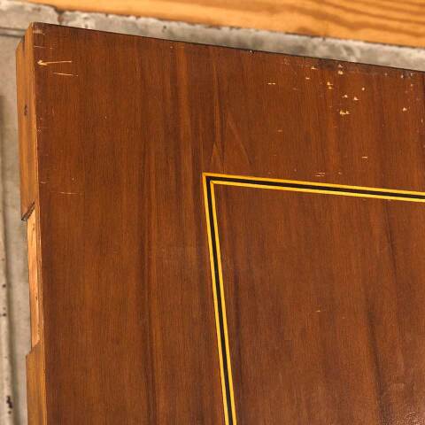 #54883 30x81 Antique Interior Slab Door w/ Inlay image 4