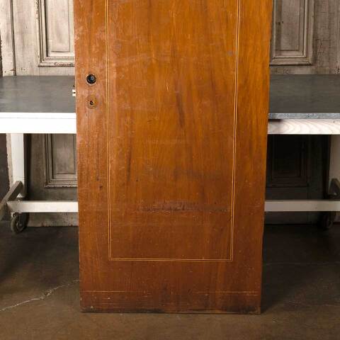 #54883 30x81 Antique Interior Slab Door w/ Inlay image 7
