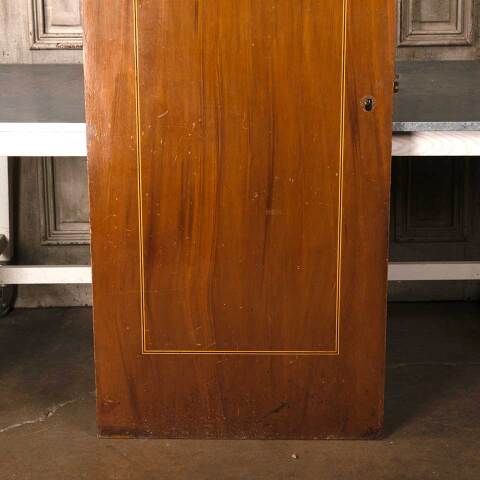 #54887 30x81 Antique Interior Slab Door w/ Inlay image 3