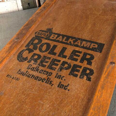 #54888 Vintage Wood BALKAMP Auto Creeper image 4