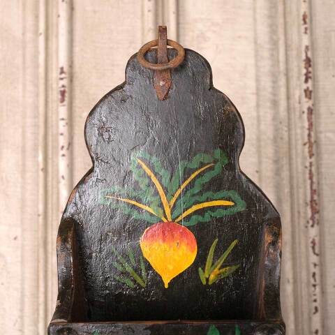 #54904 Antique Folk Art Wall Hanging Letter Holder image 4