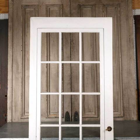 #54926 35x84 Antique 12 Lite Wood Storm Door image 2