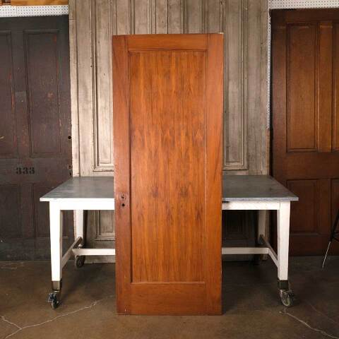 #54928 28x77 Antique 1 Panel Wood Interior Door image 5