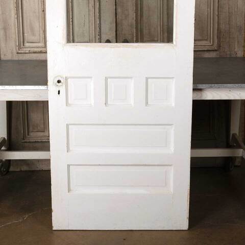 #54929 31x80 Salvaged Antique Half Lite Entry Door image 3